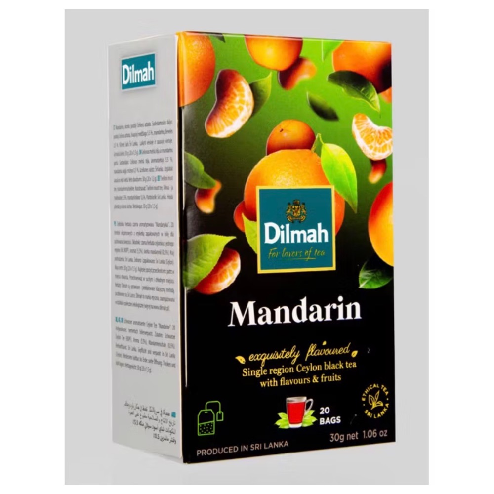 Dilmah 紅茶茶包 一盒20包 黑加侖  焦糖  蘋果  藍莓  橘子 荔枝-規格圖1