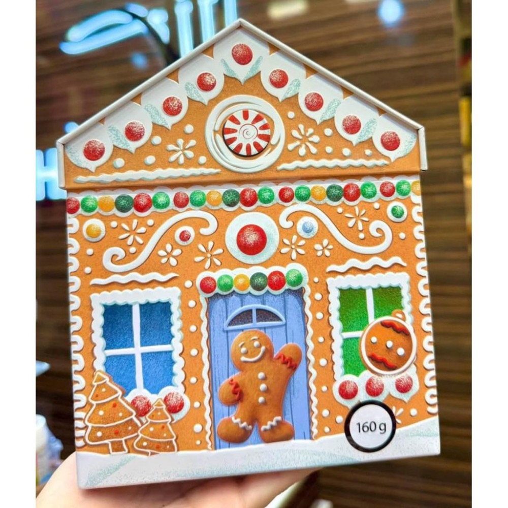 coles 鐵盒薑餅屋餅乾罐 160克 聖誕限定🎄 售完斷貨‼️-細節圖2