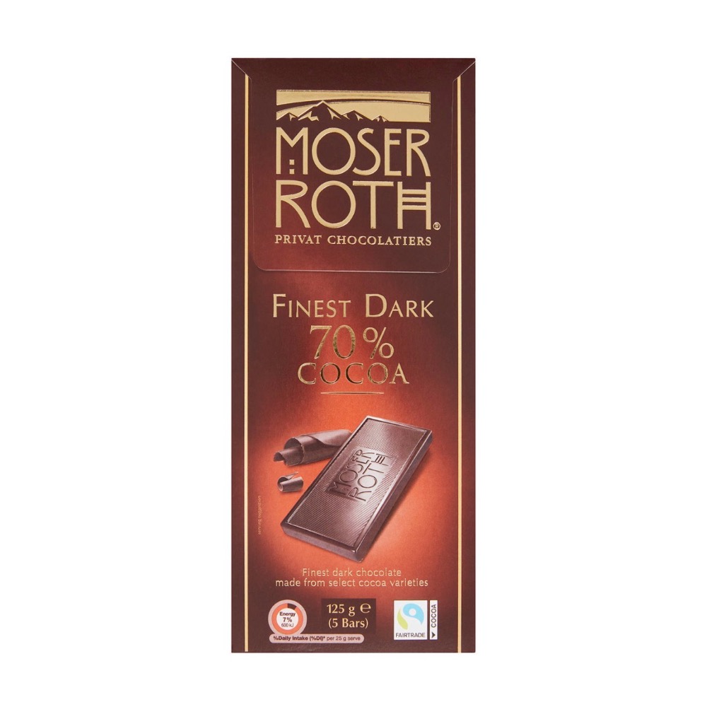 Moser 巧克力 125克 多種口味 薄荷 黑巧克力 白巧克力 海鹽焦糖-規格圖1