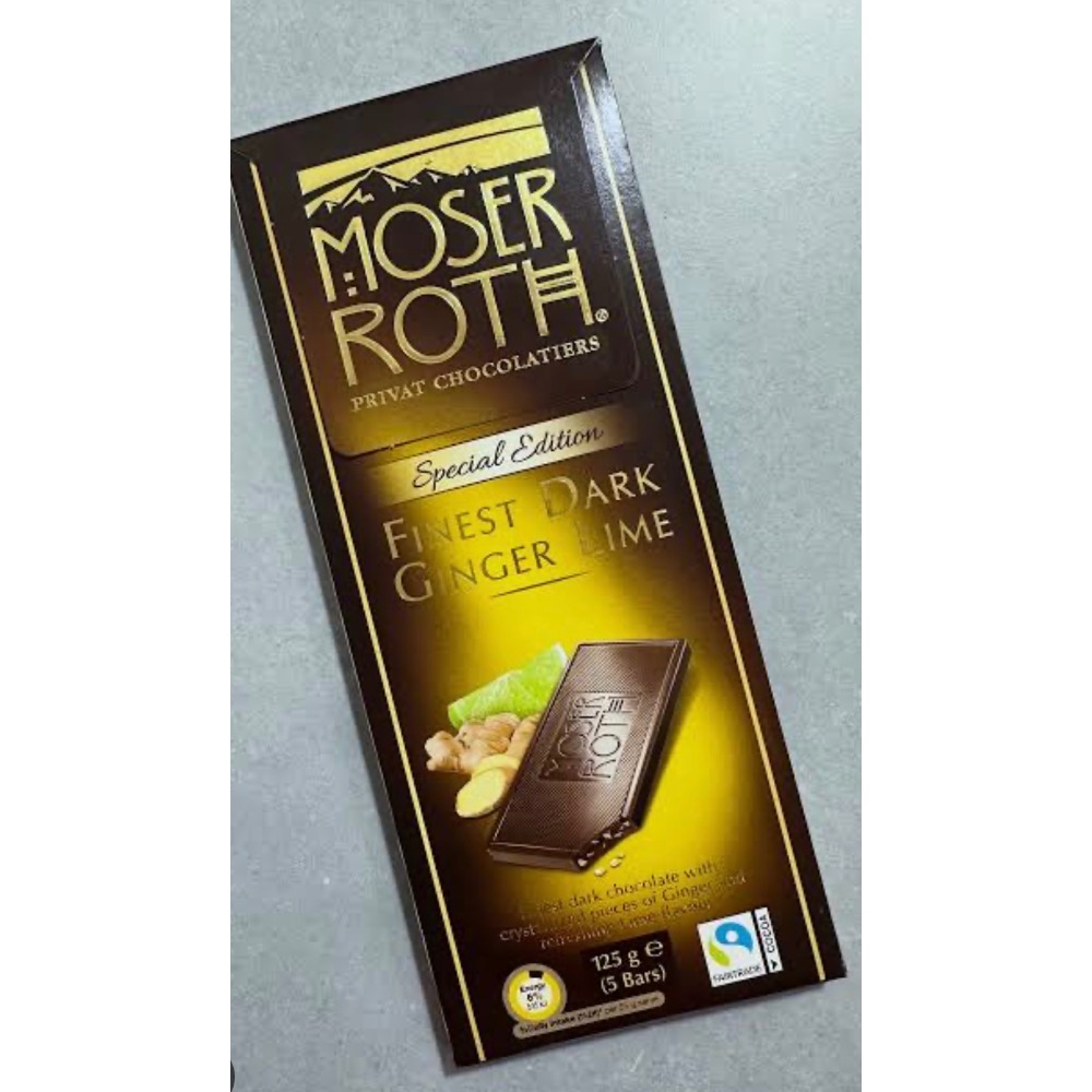 Moser 巧克力 125克 多種口味 薄荷 黑巧克力 白巧克力 海鹽焦糖-規格圖1