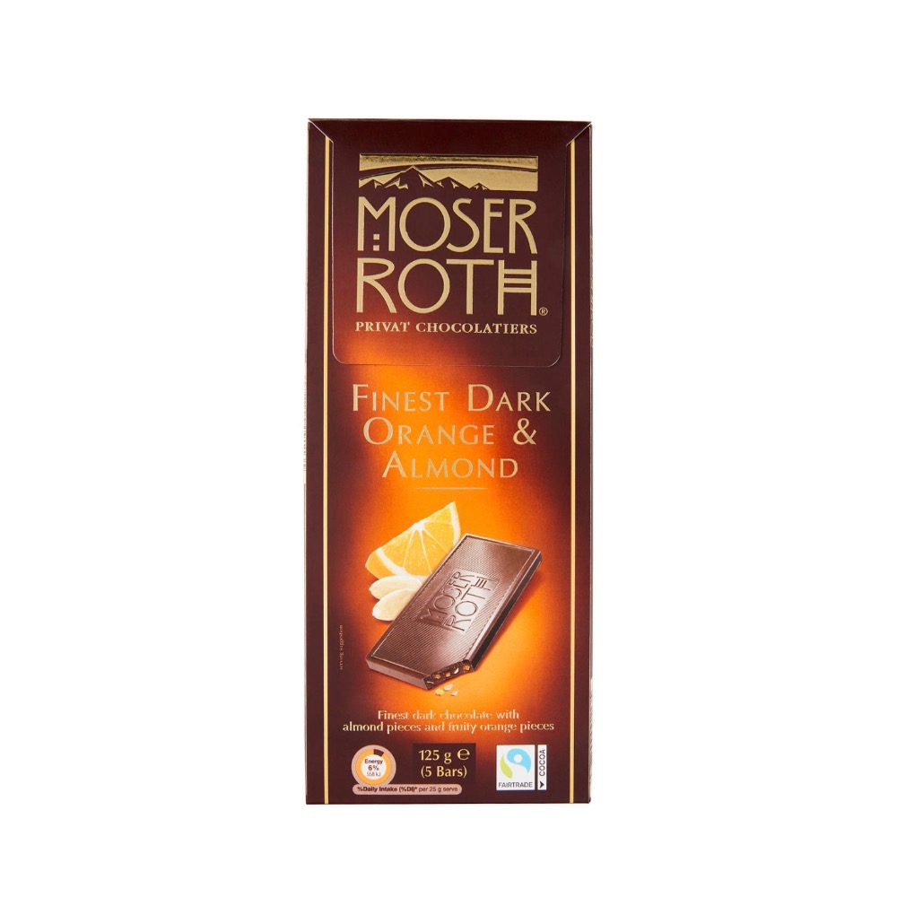 Moser 巧克力 125克 多種口味 薄荷 黑巧克力 白巧克力 海鹽焦糖-規格圖1
