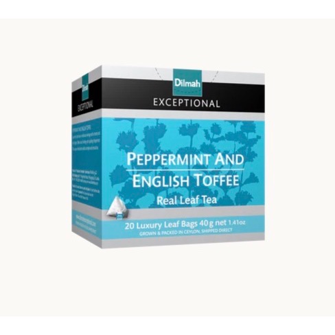 Dilmah 三角立方茶包 20包入 杏仁茶 莓果茶 巴西莓果茶 薄荷茶 太妃糖茶-規格圖1