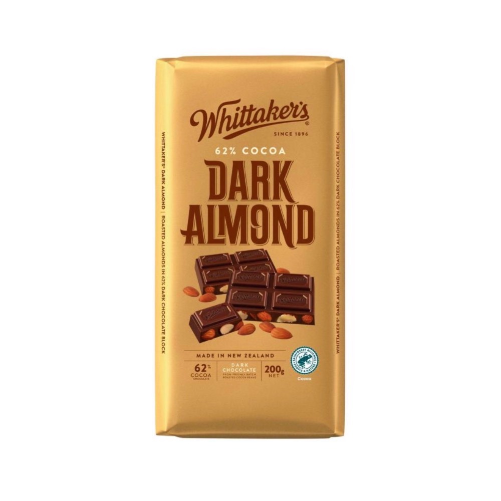 whittakers 巧克力 多種口味 焦糖 花生 榛果 百香果 柑橘 黑巧克力-規格圖1