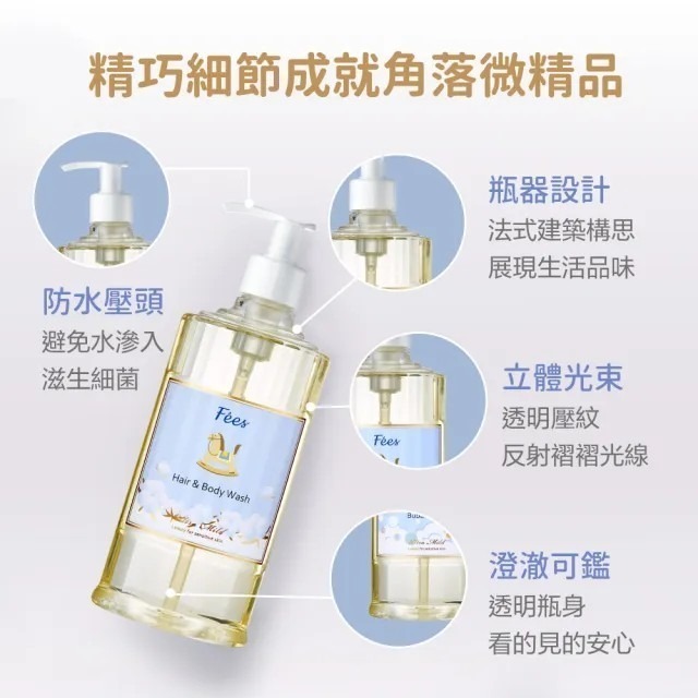 法緻 fees 嬰兒柔護洗髮沐浴精600ml 蘋果香 棉花香 專櫃正貨 長效期【ᴛᴜᴍᴀɴᴅɪ 選品】-細節圖4