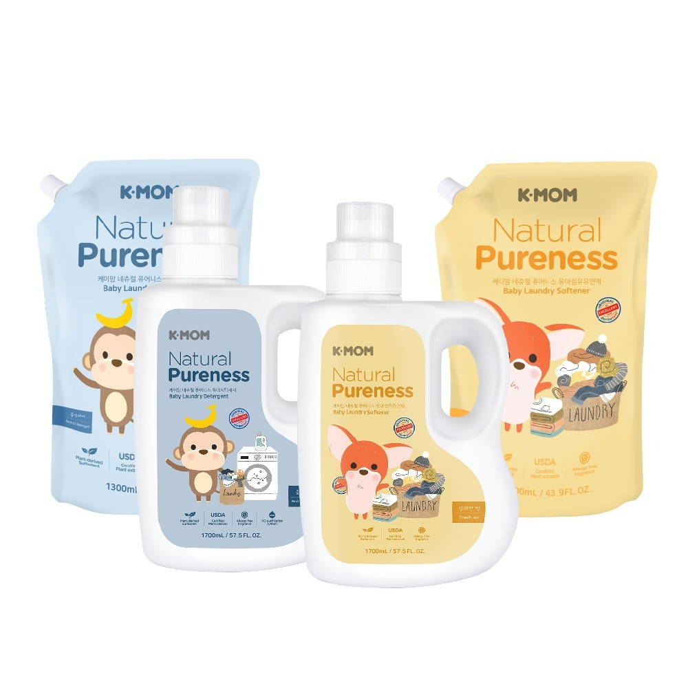 韓國 MOTHER-K 有機植萃嬰幼兒 洗衣精  柔軟精 1700ml  1300ml【ᴛᴜᴍᴀɴᴅɪ 選品】-細節圖2