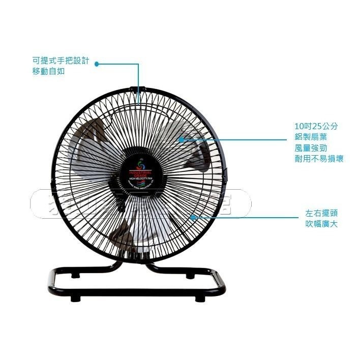 金展輝10吋桌扇AB-1010超商最多1台-細節圖2
