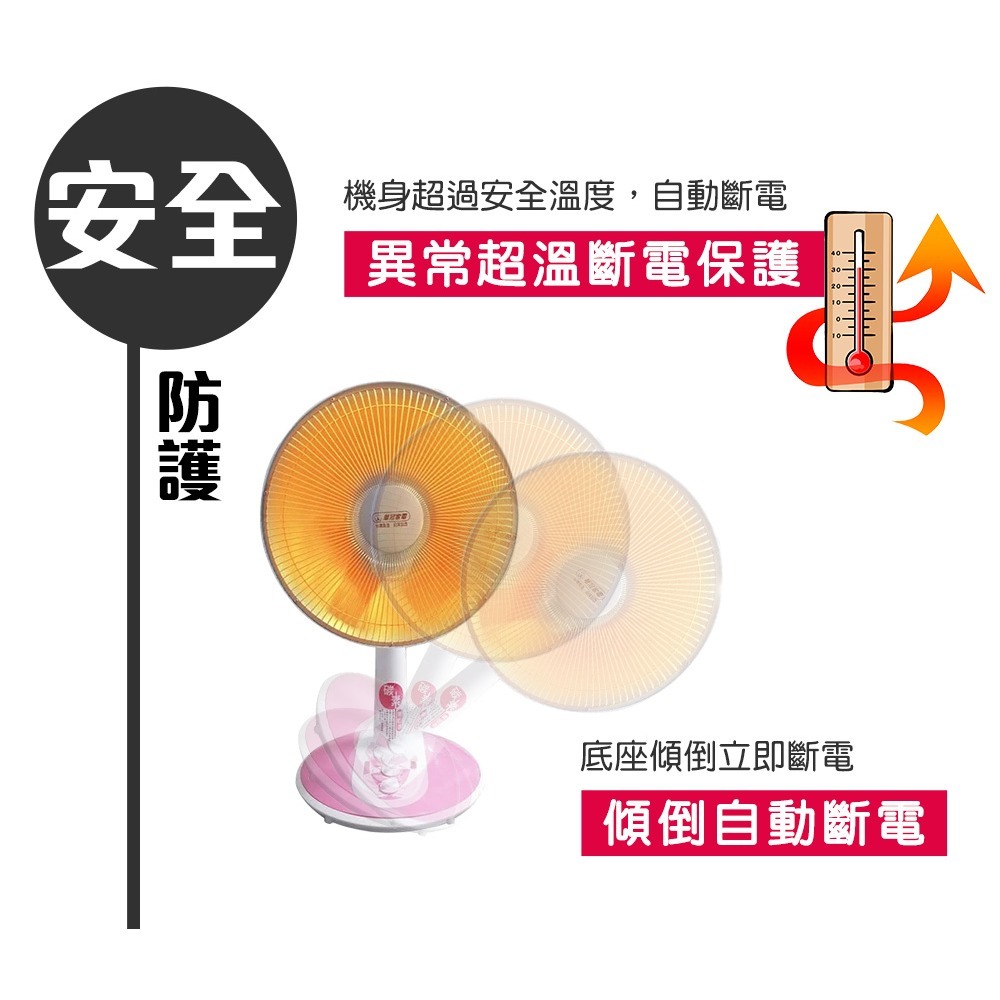 華冠16吋定時碳素電暖器CT-1618-細節圖6