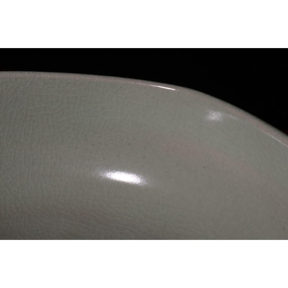 《部町》日本 原平窯 加藤善昌 青瓷亀甲 銀杏 菓子缽 附木箱｜抹茶 茶道具 茶道 花道 花藝 神社 京都 古董 茶碗-細節圖5