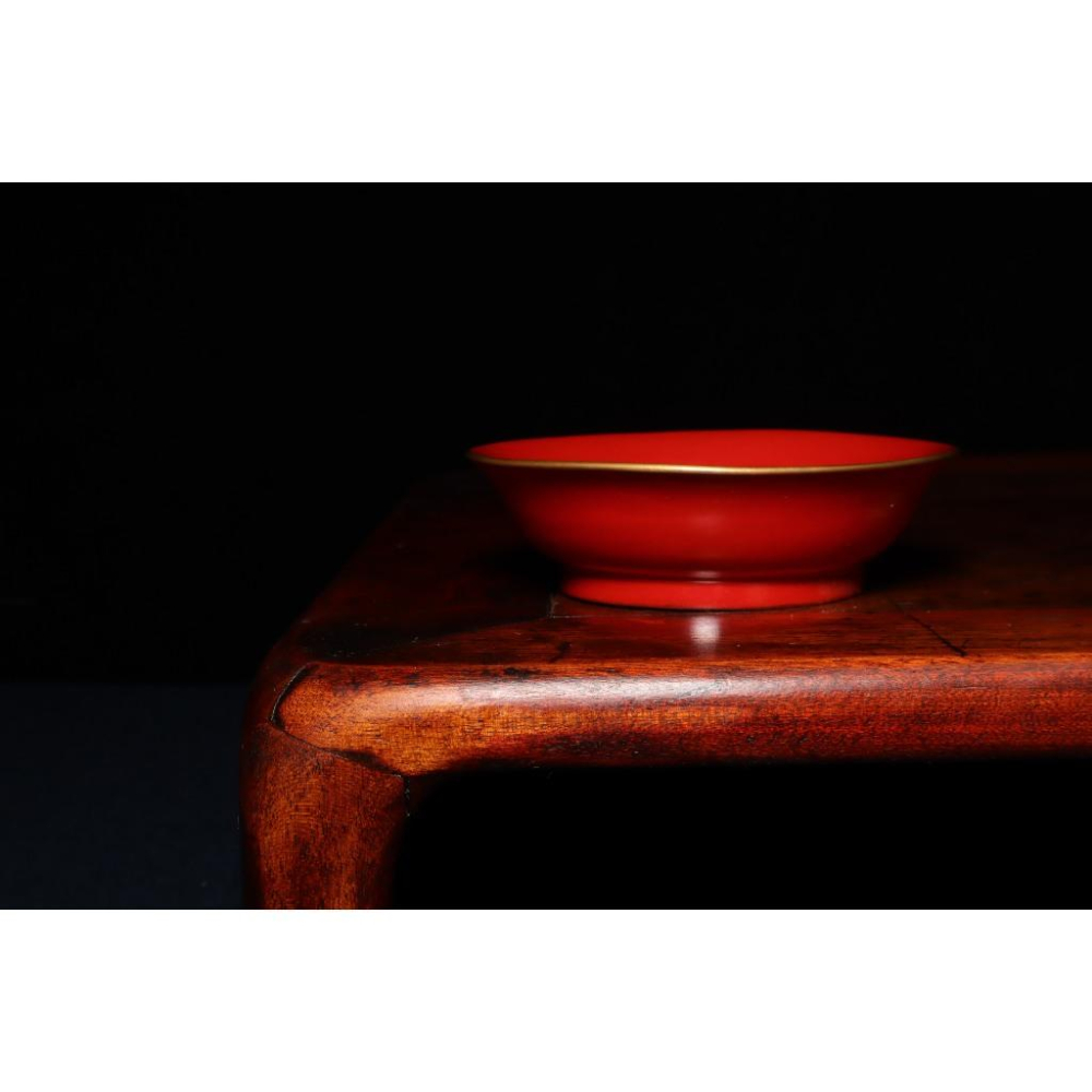 《部町》日本 木胎 沈金花卉朱漆菓子盤 ｜抹茶 茶道具 茶道 花道 花藝 神社 京都 古董 茶碗 茶杯-細節圖2