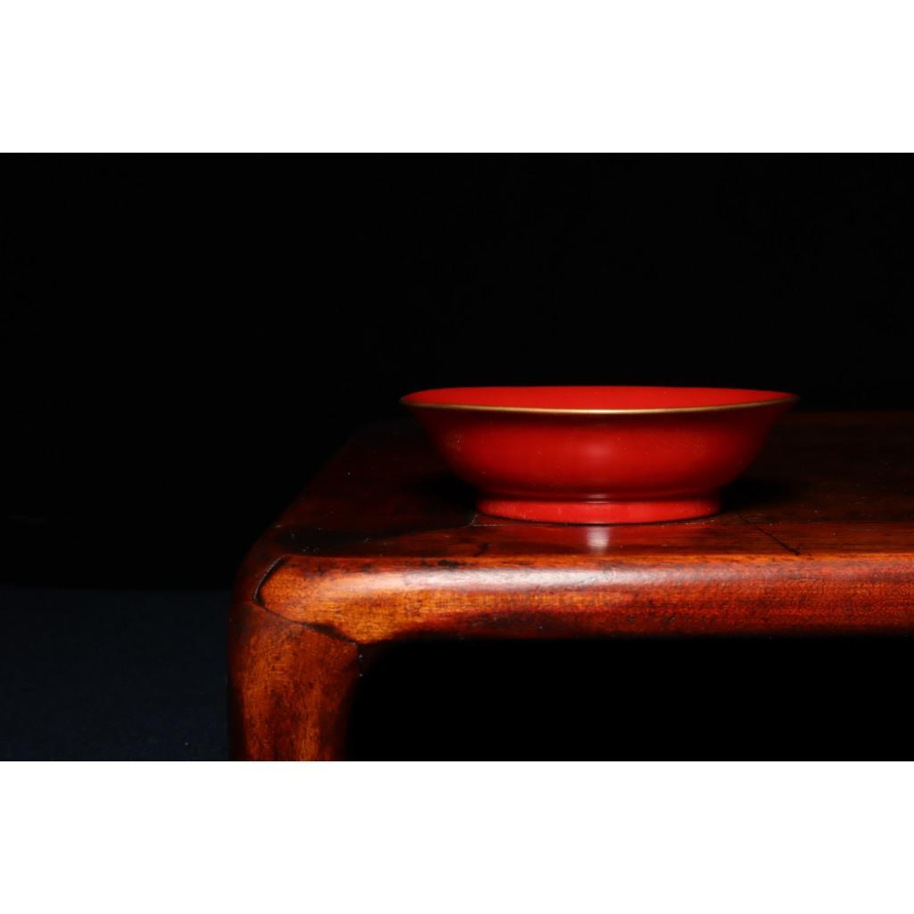 《部町》日本 木胎 沈金花卉朱漆菓子盤 ｜抹茶 茶道具 茶道 花道 花藝 神社 京都 古董 茶碗 茶杯-細節圖3