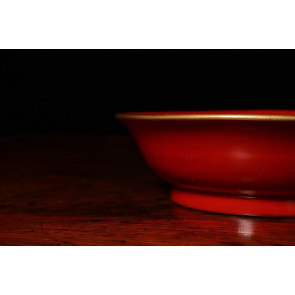 《部町》日本 木胎 沈金花卉朱漆菓子盤 ｜抹茶 茶道具 茶道 花道 花藝 神社 京都 古董 茶碗 茶杯-細節圖7