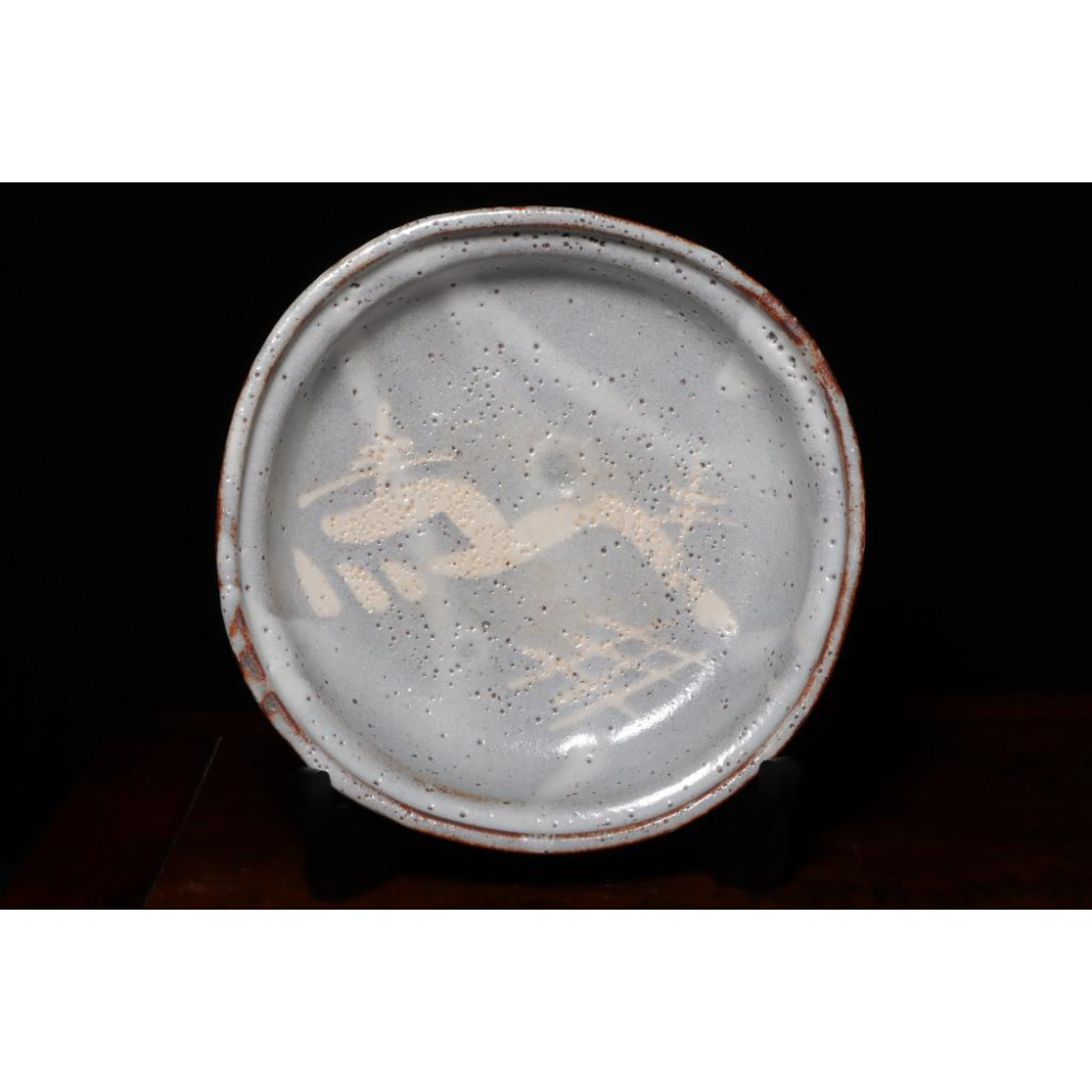 《部町》日本 桔梗屋窯 五代桑原小三郎 志野三ツ脚 菓子鉢｜抹茶 茶道具 茶道 花道 花藝 神社 京都 古董 茶碗 茶杯-細節圖5