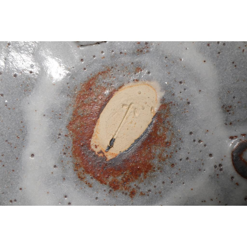 《部町》日本 桔梗屋窯 五代桑原小三郎 志野三ツ脚 菓子鉢｜抹茶 茶道具 茶道 花道 花藝 神社 京都 古董 茶碗 茶杯-細節圖8