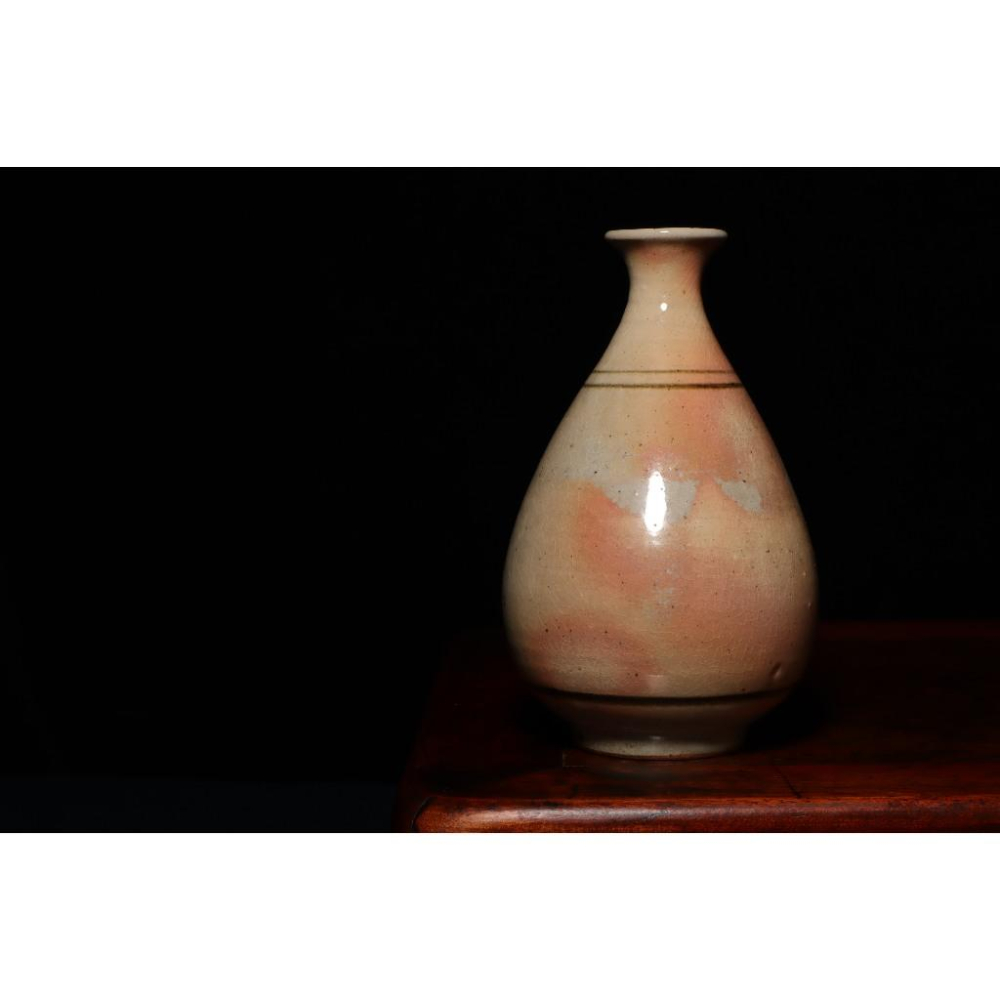 《部町》日本 萩燒鐵繪 天球瓶 花瓶｜抹茶 茶道具 茶道 花道 花藝 神社 京都 古董 茶碗 茶杯-細節圖2