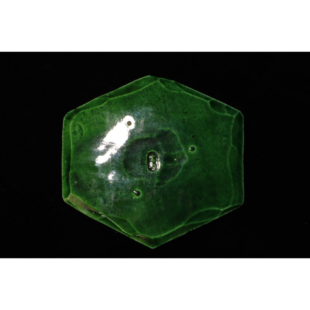 《部町》日本 獨樂燒 吉向款 金箔龜甲 菓子盤 五客 附木箱｜抹茶 茶道具 茶道 花道 花藝 神社 京都 古董 茶碗-細節圖8