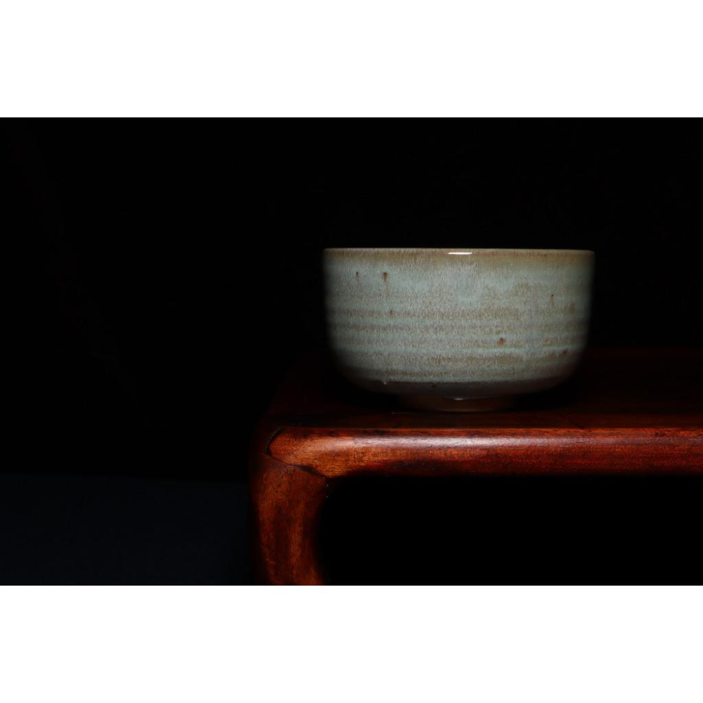 《部町》日本 信樂燒 宗陶 海鼠釉 抹茶碗｜抹茶 茶道具 茶道 花道 花藝 神社 京都 古董 茶碗 茶杯-細節圖2