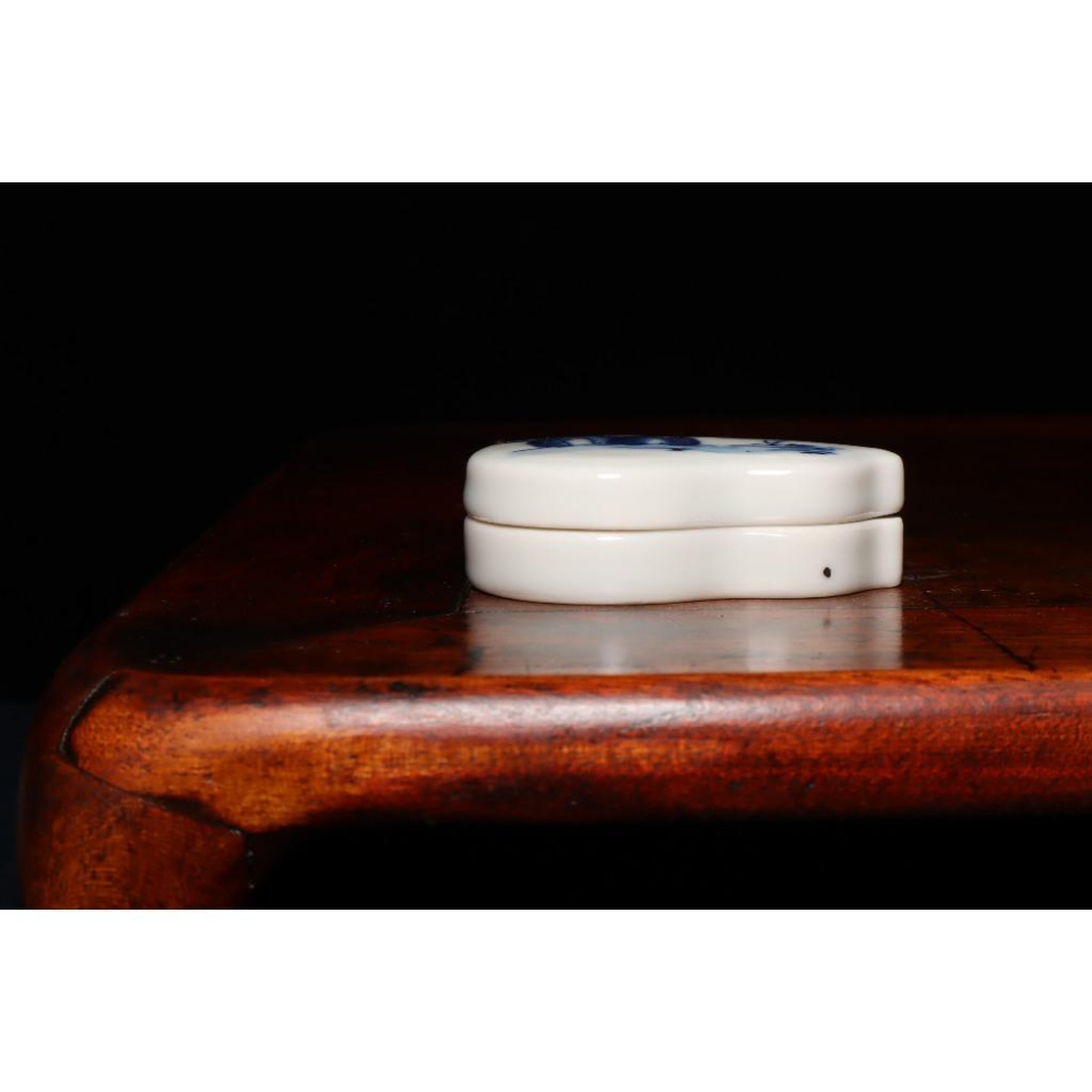 《部町》日本 青花繪葫蘆型香盒｜抹茶 茶道具 茶道 花道 花藝 神社 京都 古董 茶碗 茶杯-細節圖2