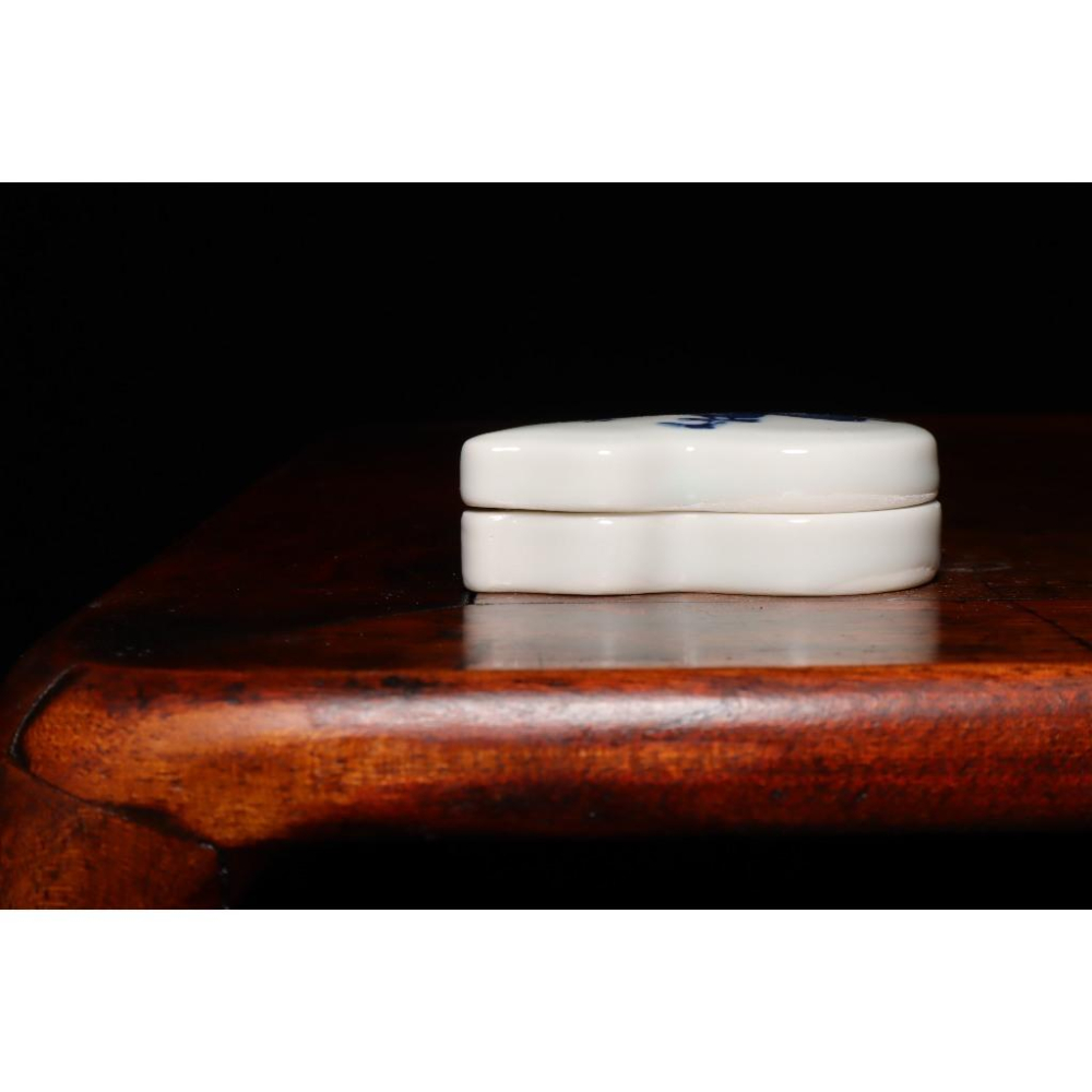 《部町》日本 青花繪葫蘆型香盒｜抹茶 茶道具 茶道 花道 花藝 神社 京都 古董 茶碗 茶杯-細節圖4