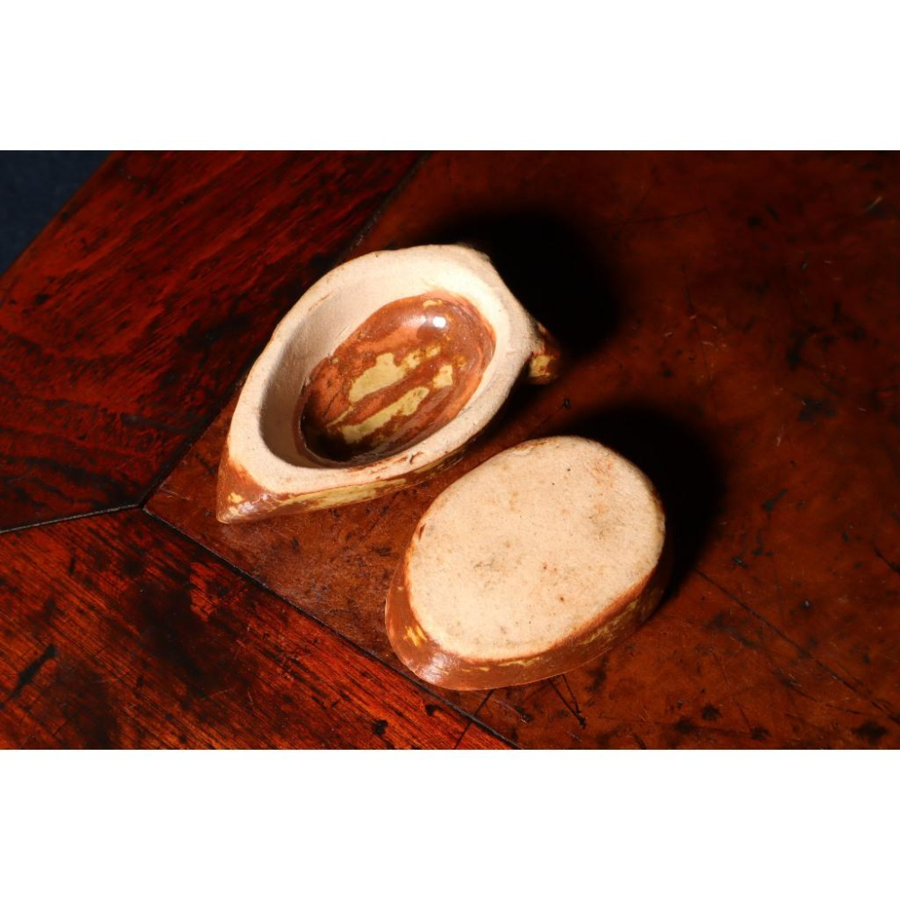 《部町》日本 信樂燒 桃型香盒｜抹茶 茶道具 茶道 花道 花藝 神社 京都 古董 茶碗 茶杯-細節圖6