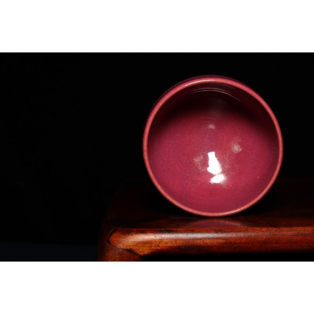 《部町》日本 作家款 菫釉抹茶碗｜抹茶 茶道具 茶道 花道 花藝 神社 京都 古董 茶碗 茶杯-細節圖6