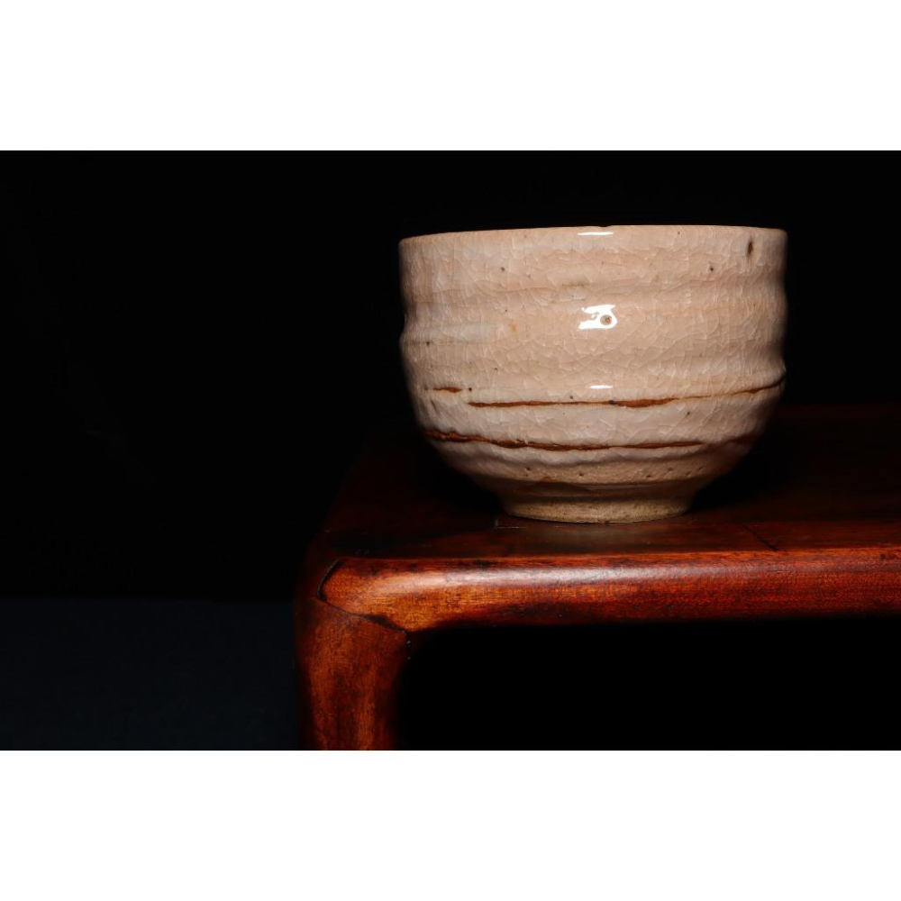 《部町》日本 老唐津 開片抹茶碗｜抹茶 茶道具 茶道 花道 花藝 神社 京都 古董 茶碗 茶杯-細節圖2