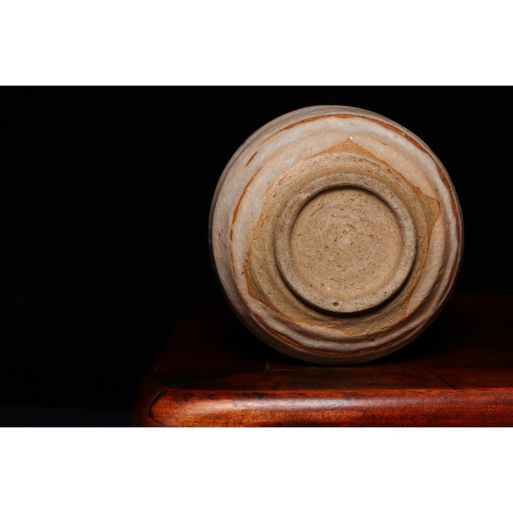 《部町》日本 老唐津 開片抹茶碗｜抹茶 茶道具 茶道 花道 花藝 神社 京都 古董 茶碗 茶杯-細節圖9