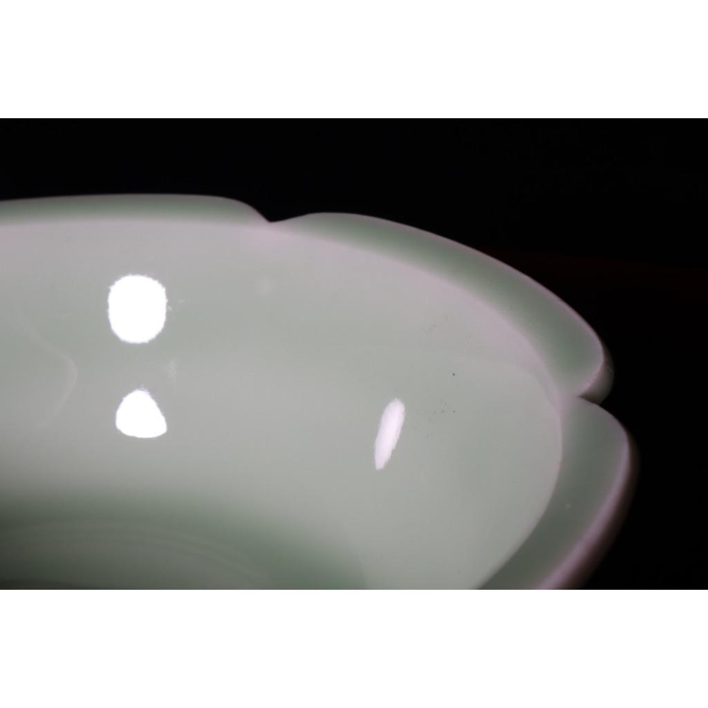 《部町》日本 青瓷 家徽葵口菓子缽｜抹茶 茶道具 茶道 花道 花藝 神社 京都 古董 茶碗 茶杯-細節圖5