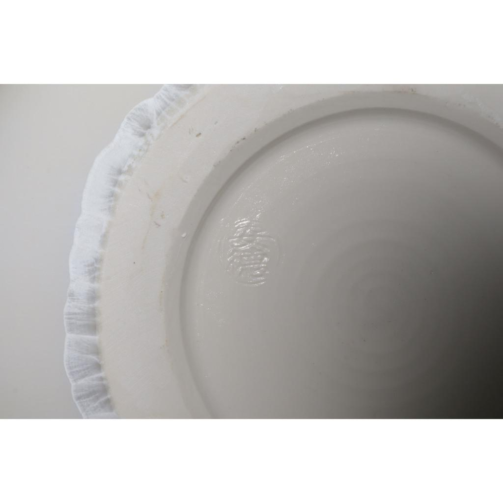 《部町》日本 結晶釉 安德款 白瓷菓子缽｜抹茶 茶道具 茶道 花道 花藝 神社 京都 古董 茶碗 茶杯-細節圖8