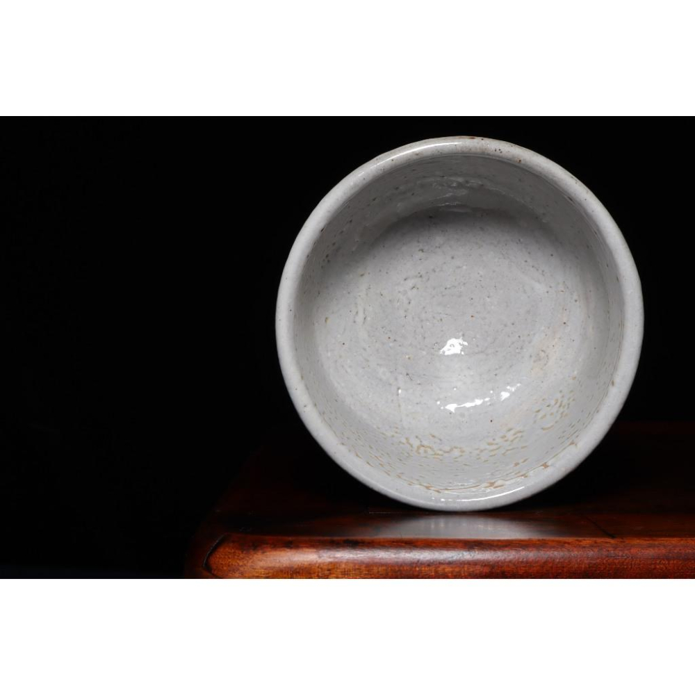 《部町》日本 手捏鼠志野 抹茶碗｜抹茶 茶道具 茶道 花道 花藝 神社 京都 古董 茶碗 茶杯-細節圖6