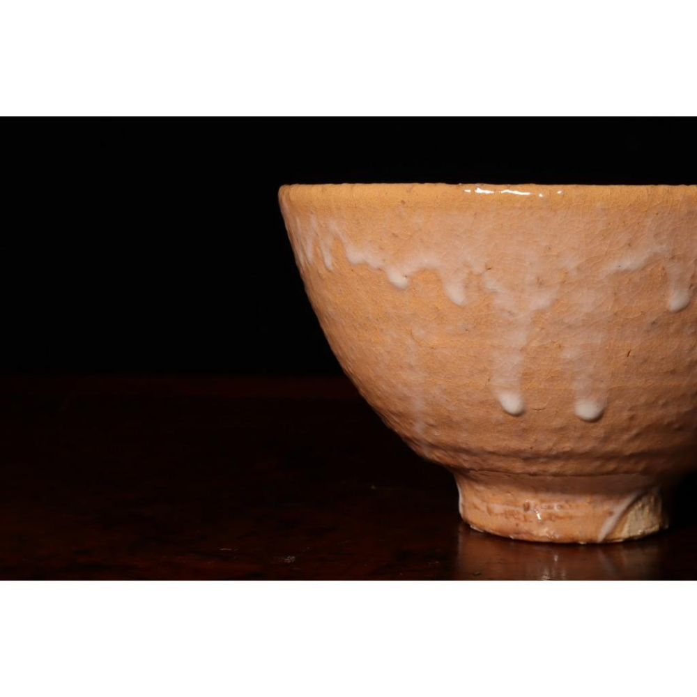 《部町》日本 唐津井戸抹茶碗｜抹茶 茶道具 茶道 花道 花藝 神社 京都 古董 茶碗 茶杯-細節圖4