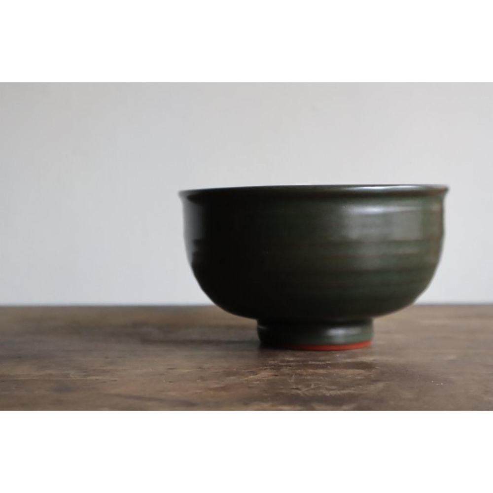 《部町》海城燒 岩崎治夫造 抹茶碗 附木箱｜抹茶 茶道具 茶道 花道 花藝 神社 京都 古董 茶碗 茶杯-細節圖2