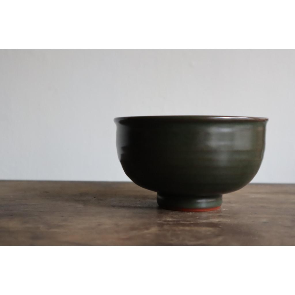 《部町》海城燒 岩崎治夫造 抹茶碗 附木箱｜抹茶 茶道具 茶道 花道 花藝 神社 京都 古董 茶碗 茶杯-細節圖3