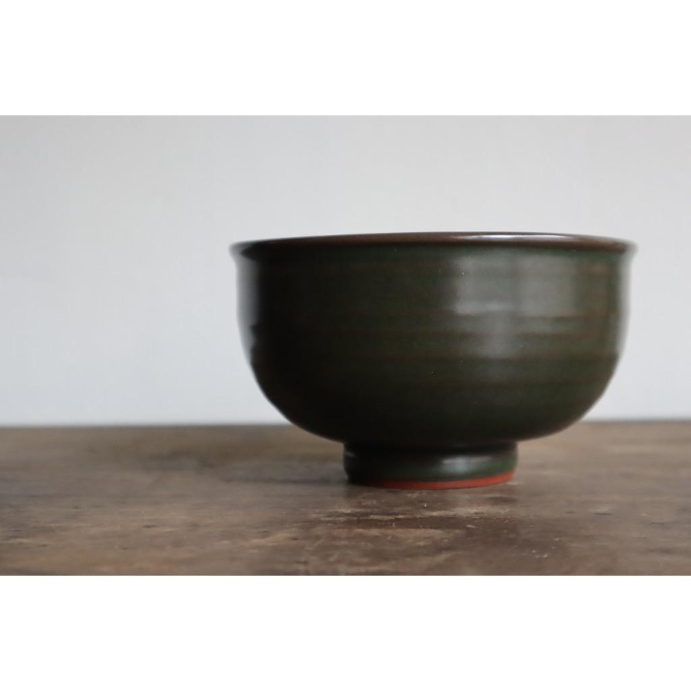 《部町》海城燒 岩崎治夫造 抹茶碗 附木箱｜抹茶 茶道具 茶道 花道 花藝 神社 京都 古董 茶碗 茶杯-細節圖4