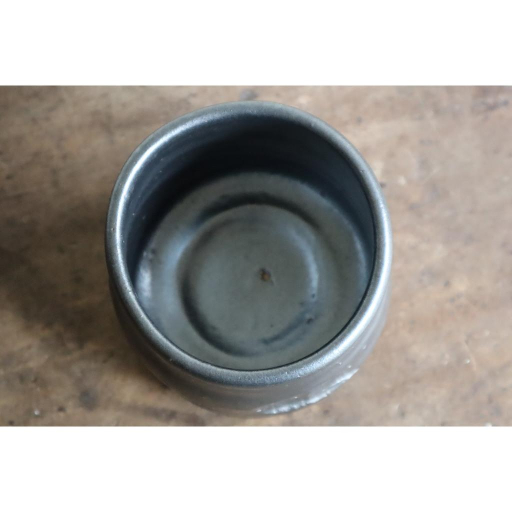 《部町》日本 手捏篦削 黑釉厚重 抹茶碗  附木箱｜抹茶 茶道具 茶道 花道 花藝 神社 京都 古董 茶碗 茶杯-細節圖6