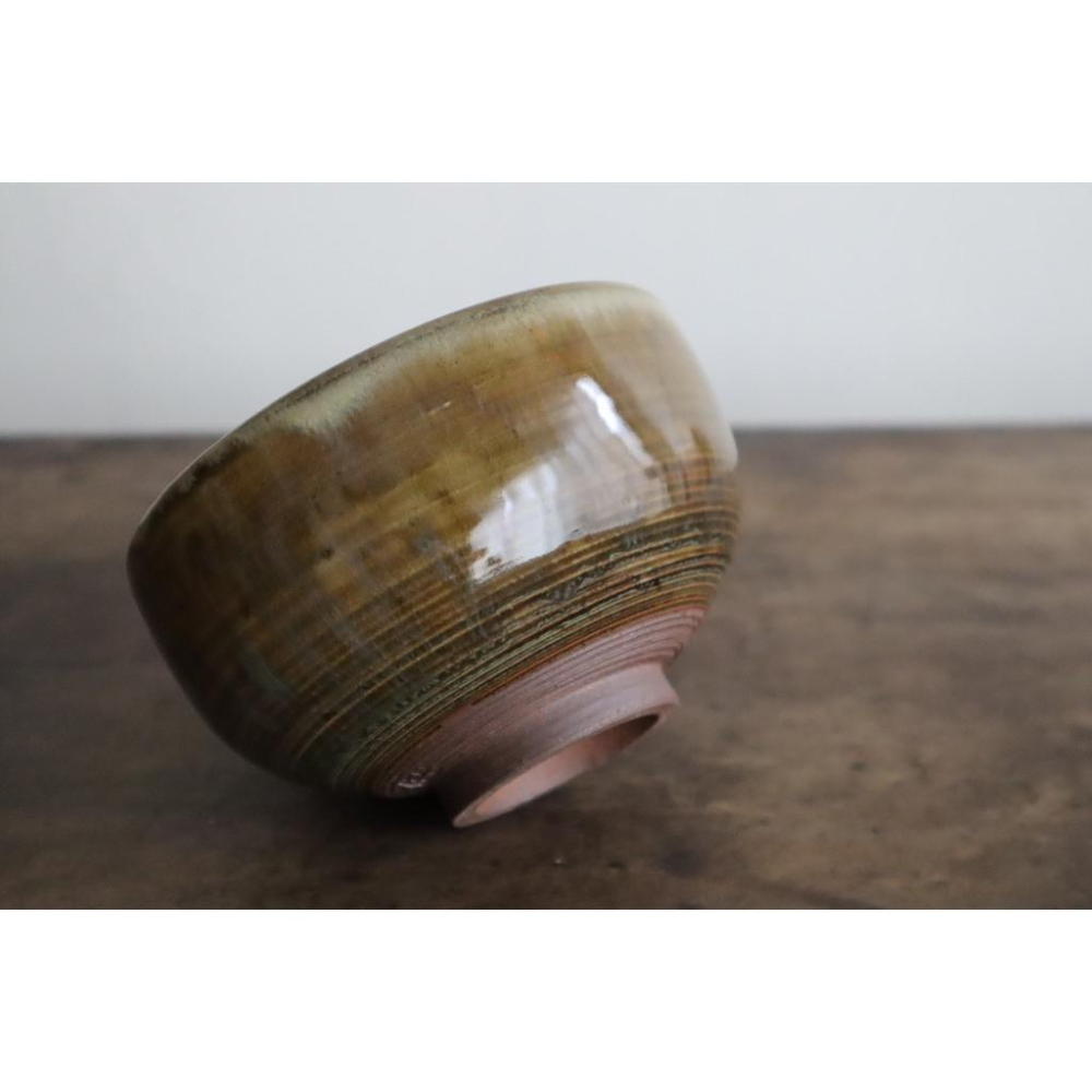 《部町》日本 小代燒 窯變抹茶碗｜抹茶 茶道具 茶道 花道 花藝 神社 京都 古董 茶碗 茶杯-細節圖4