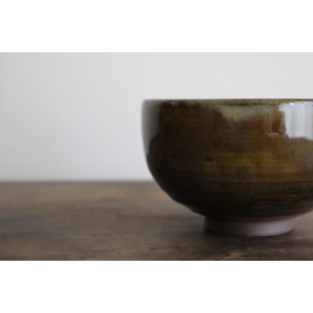 《部町》日本 小代燒 窯變抹茶碗｜抹茶 茶道具 茶道 花道 花藝 神社 京都 古董 茶碗 茶杯-細節圖6