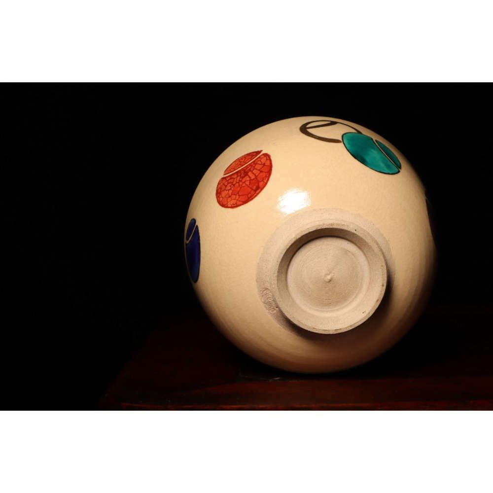 《部町》日本 清風款  毬樣抹茶碗｜抹茶 茶道具 茶道 花道 花藝 神社 京都 古董 茶碗 茶杯-細節圖9