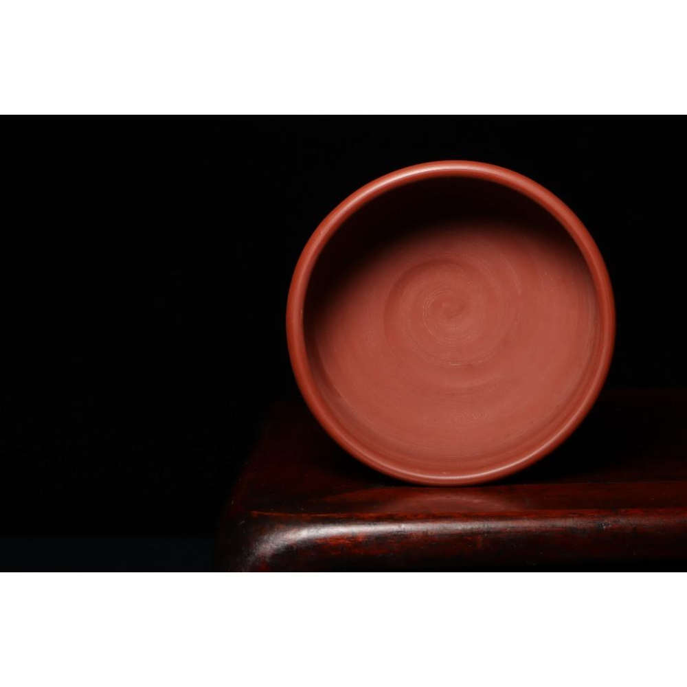 《部町》日本 佐渡 無名異燒 窯元 吉陶 朱泥抹茶碗｜抹茶 茶道具 茶道 花道 花藝 神社 京都 古董 茶碗 茶杯-細節圖7
