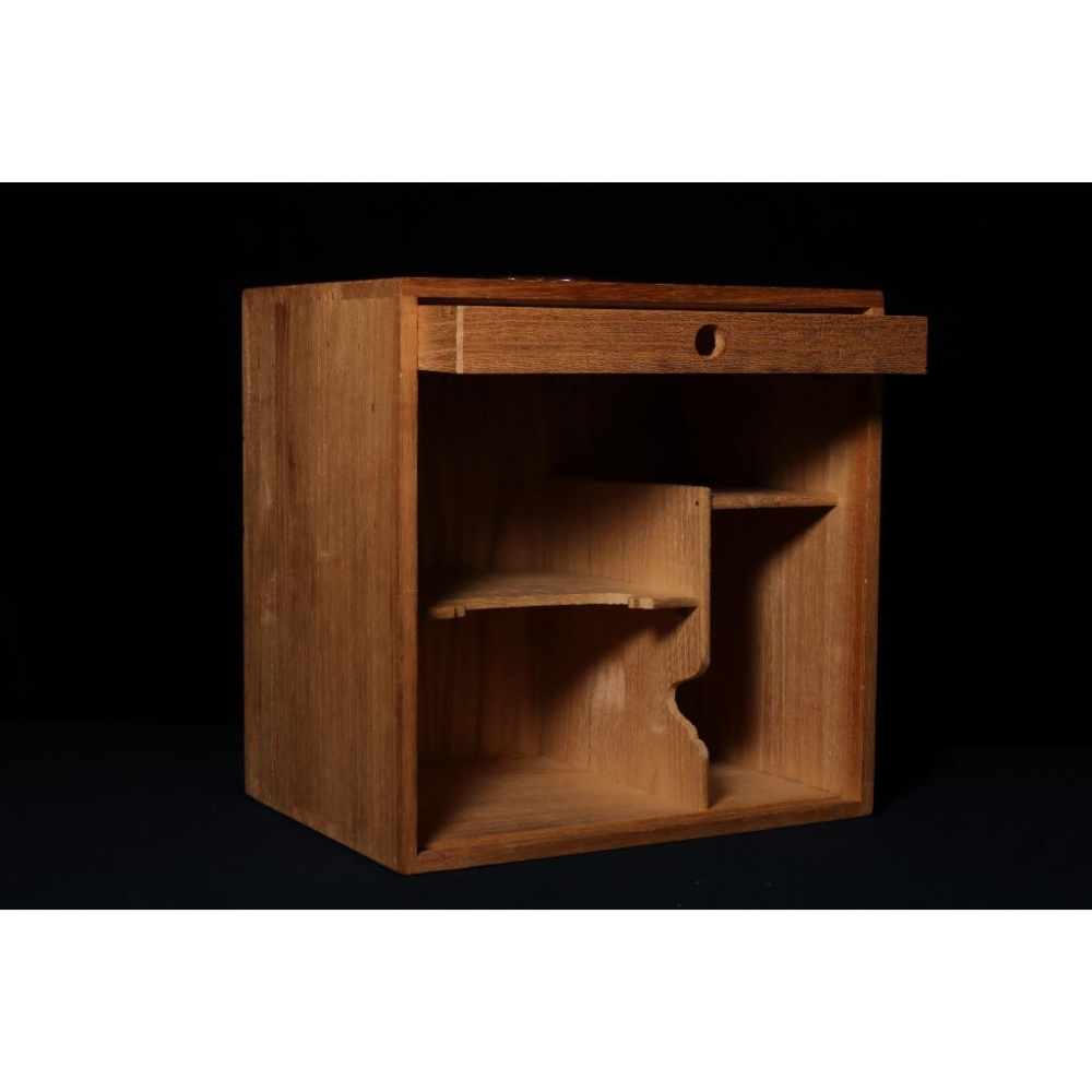 《部町》日本 梧桐木 天然木造 純銅配件 茶箱 茶冊｜抹茶 茶道具 茶道 花道 花藝 神社 京都 古董 茶碗 茶杯-細節圖2