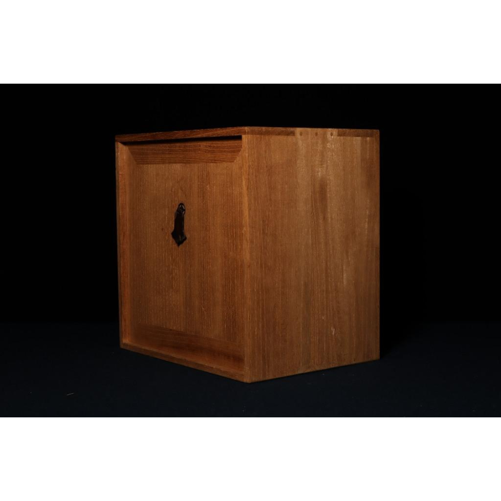 《部町》日本 梧桐木 天然木造 純銅配件 茶箱 茶冊｜抹茶 茶道具 茶道 花道 花藝 神社 京都 古董 茶碗 茶杯-細節圖5