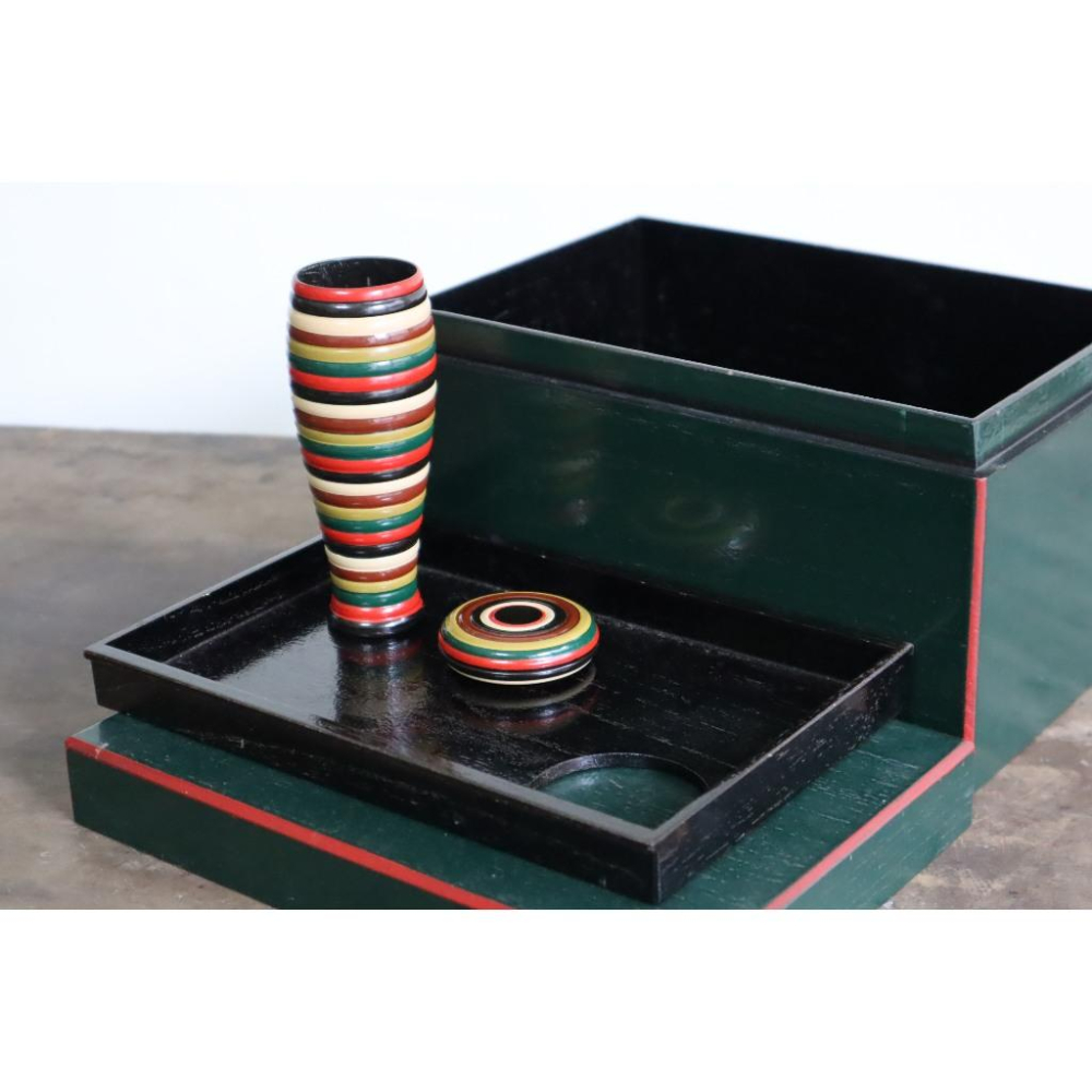 《部町》日本 木胎 利休茶箱｜抹茶 茶道具 茶道 花道 花藝 神社 京都 古董 茶碗 茶杯-細節圖4