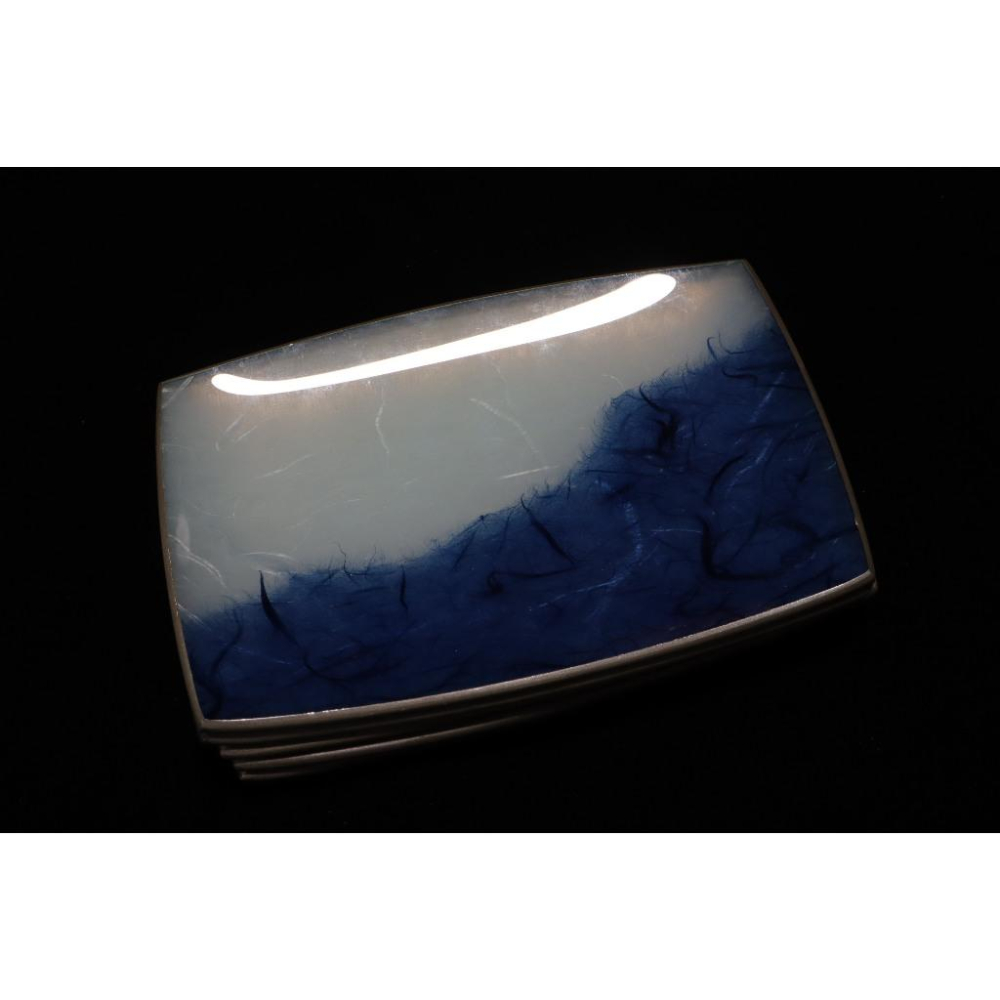 《部町》日本 手造 和紙玻璃菓子皿 五客｜抹茶 茶道具 茶道 花道 花藝 神社 京都 古董 茶碗 茶杯｜抹茶 茶道具-細節圖4