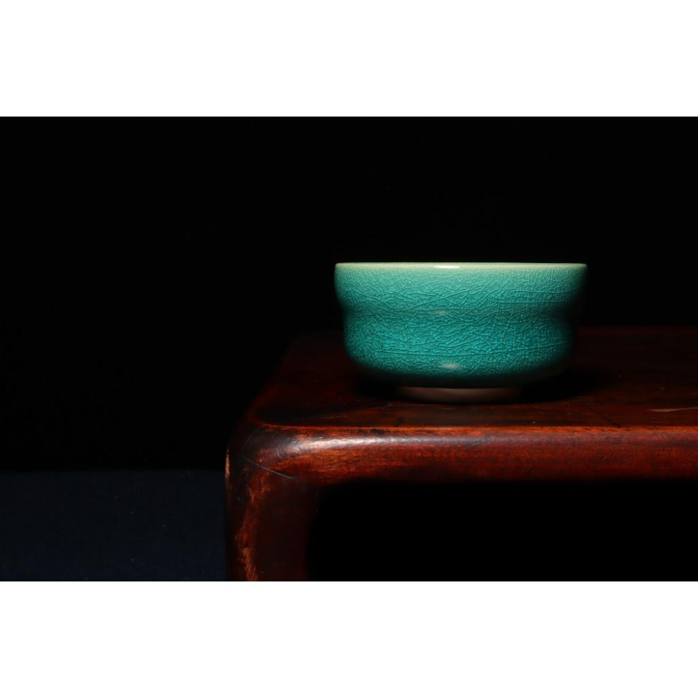 《部町》日本名家造 翠泉 湖水綠開片 抹茶碗｜抹茶 茶道具 茶道 花道 花藝 神社 茶碗 茶葉 京都 普洱茶 茶罐 茶藝-細節圖2
