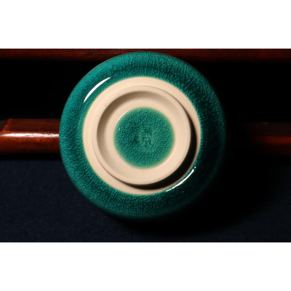 《部町》日本名家造 翠泉 湖水綠開片 抹茶碗｜抹茶 茶道具 茶道 花道 花藝 神社 茶碗 茶葉 京都 普洱茶 茶罐 茶藝-細節圖9