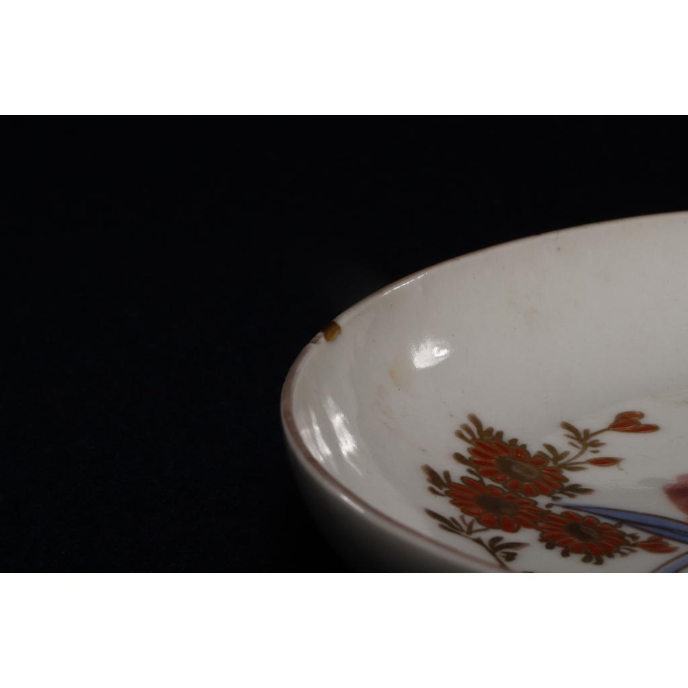 《部町》老物件 純金金繕 蝶戀花塗金牡丹盤｜抹茶 神社 京都 茶道具 茶道 花藝 花道 手造-細節圖3