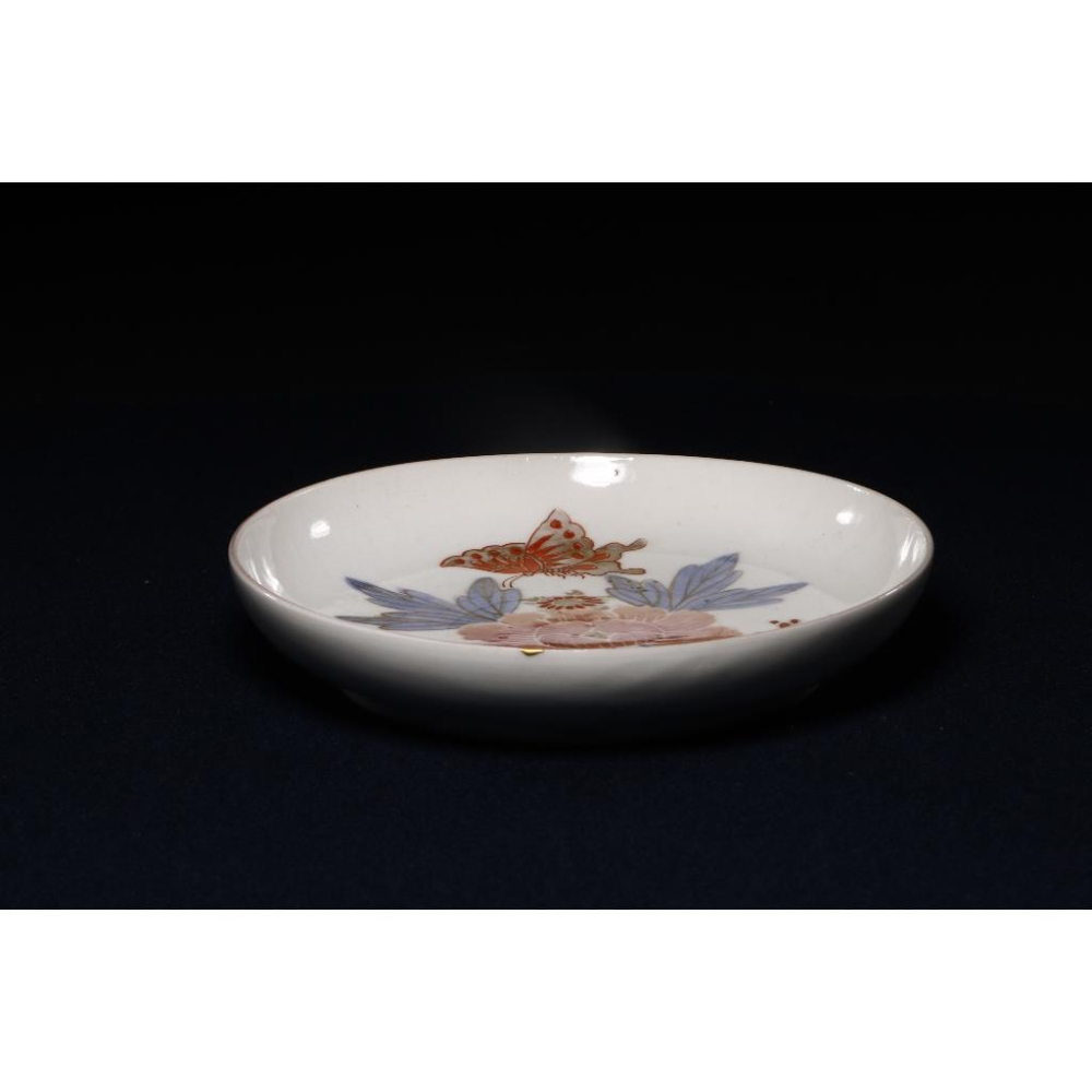 《部町》老物件 純金金繕 蝶戀花塗金牡丹盤｜抹茶 神社 京都 茶道具 茶道 花藝 花道 手造-細節圖6