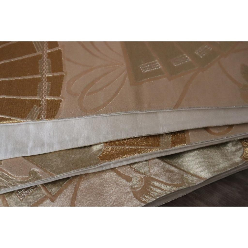 《部町》日本 金銀線入 葵扇紋 六通 和服腰帶 茶巾 茶墊 |浴衣 着物 袋帶 茶碗 茶道具 茶席 桌巾 花藝 茶杯-細節圖5