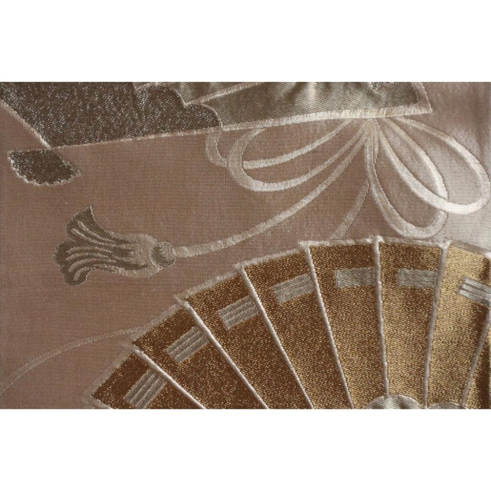 《部町》日本 金銀線入 葵扇紋 六通 和服腰帶 茶巾 茶墊 |浴衣 着物 袋帶 茶碗 茶道具 茶席 桌巾 花藝 茶杯-細節圖7