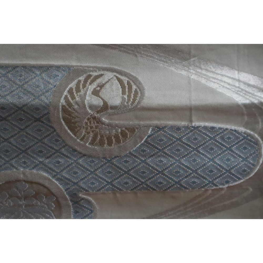 《部町》日本 唐織 雲鶴家徽 六通 和服腰帶 茶墊 茶巾|浴衣 着物 袋帶 茶碗 茶道具 茶席 桌巾 花藝 茶杯-細節圖3