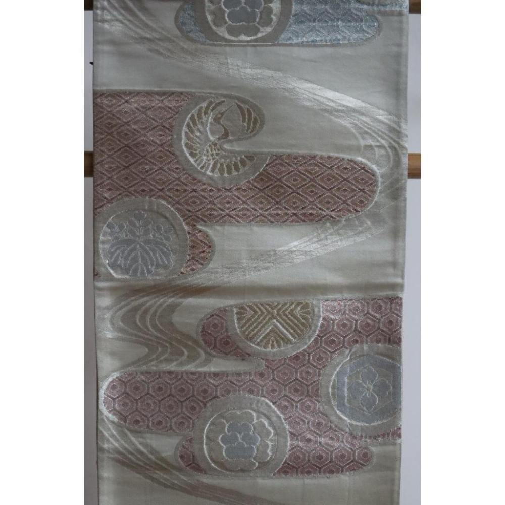 《部町》日本 唐織 雲鶴家徽 六通 和服腰帶 茶墊 茶巾|浴衣 着物 袋帶 茶碗 茶道具 茶席 桌巾 花藝 茶杯-細節圖6